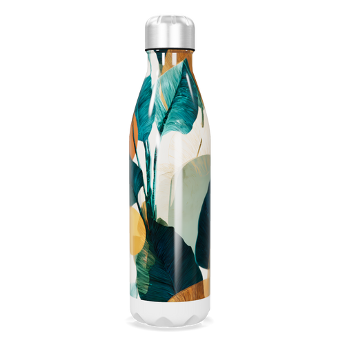 Garrafa Inox - Estampa Tropical Colorida