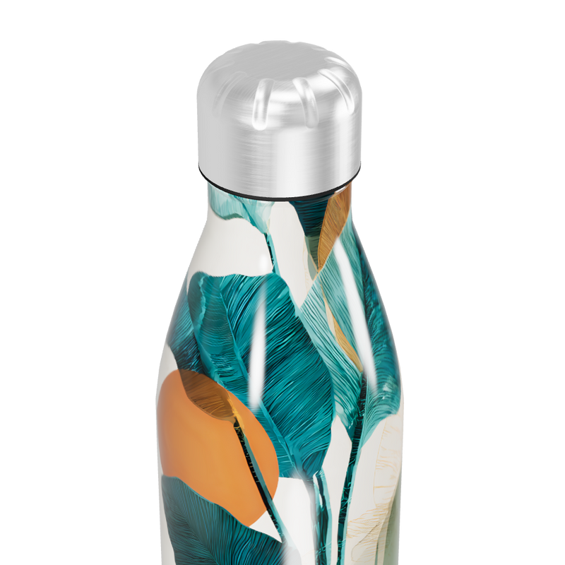 Garrafa Inox - Estampa Tropical Colorida