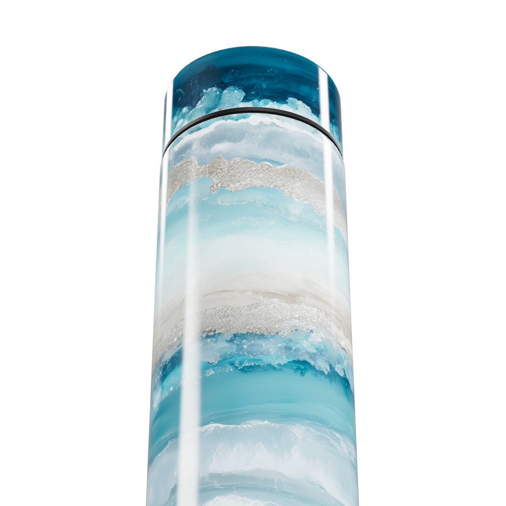 Garrafa Térmica Touch - Azul Mármore Digital