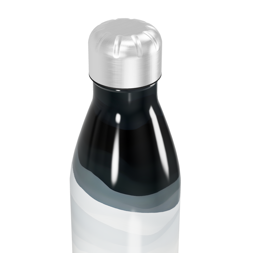 Garrafa Inox - Marmorizada preta e branca