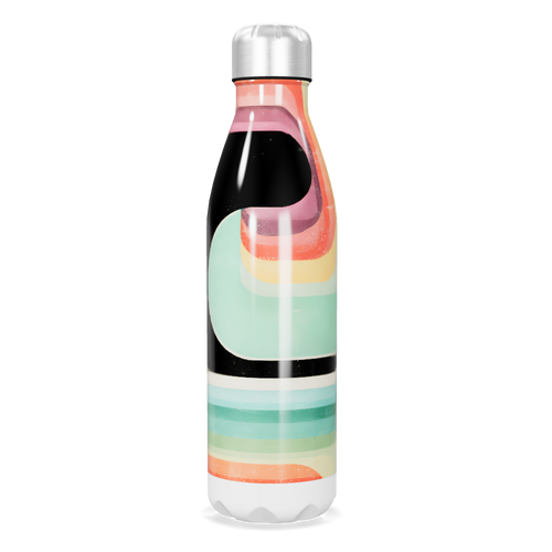 Garrafa Inox - Colorida com Listras