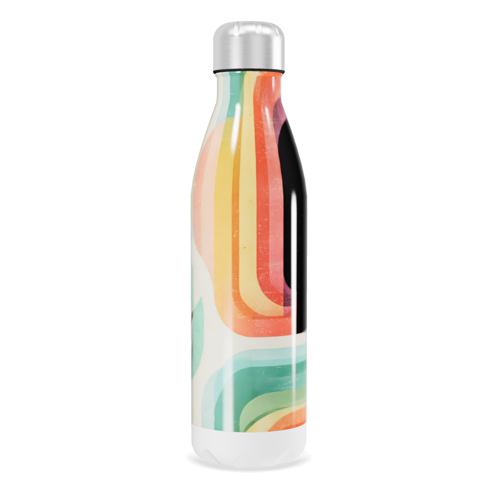 Garrafa Inox - Colorida com Listras