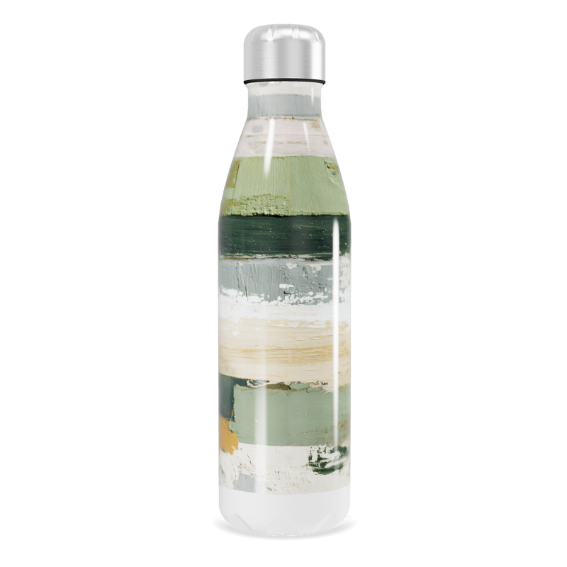 Garrafa Inox - Estampa Abstrata Colorida