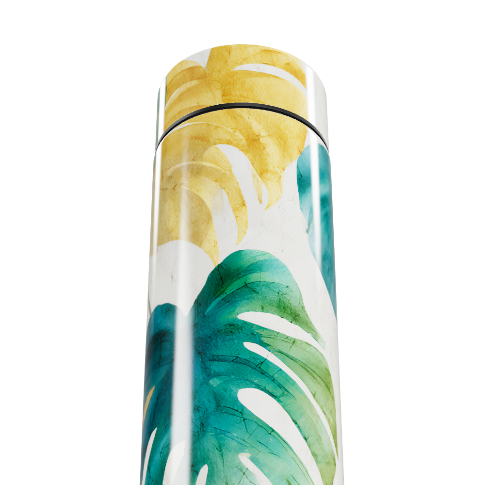 Garrafa Térmica Touch Folhagem Colorida