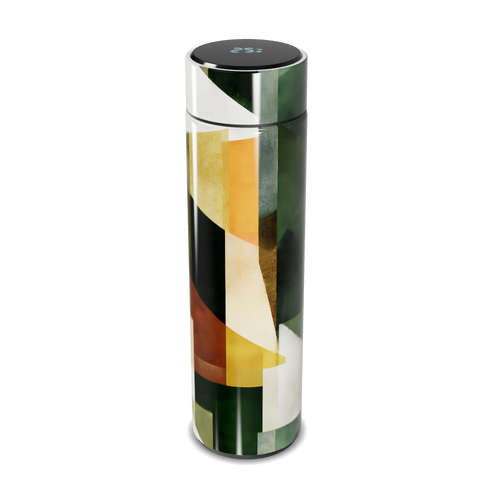 Garrafa Térmica Touch - Estampa Geométrica Colorida