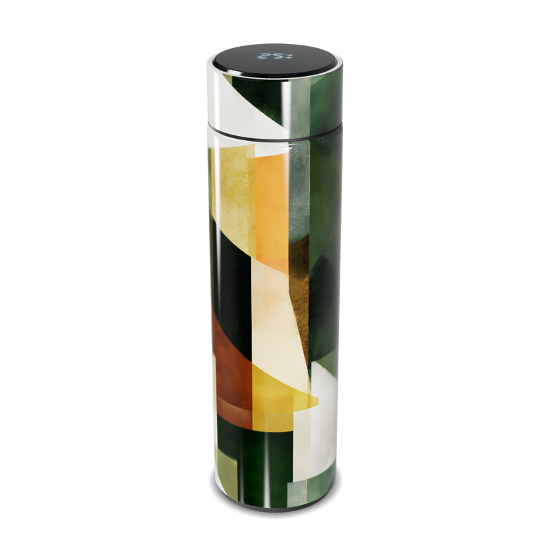 Garrafa Térmica Touch - Estampa Geométrica Colorida