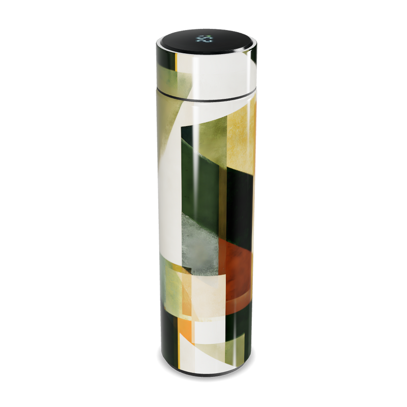 Garrafa Térmica Touch - Estampa Geométrica Colorida