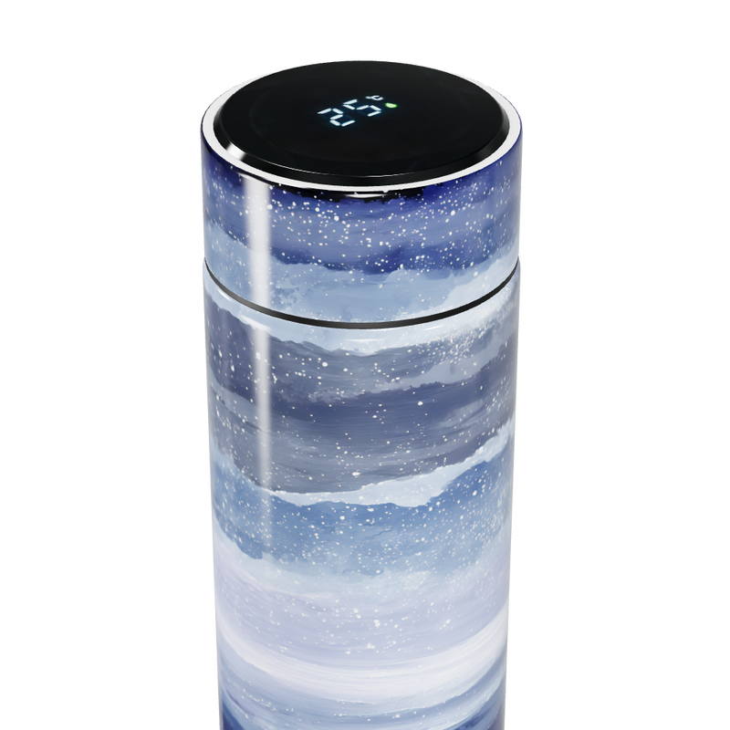 Garrafa Térmica Touch - Design Galáxia Azul