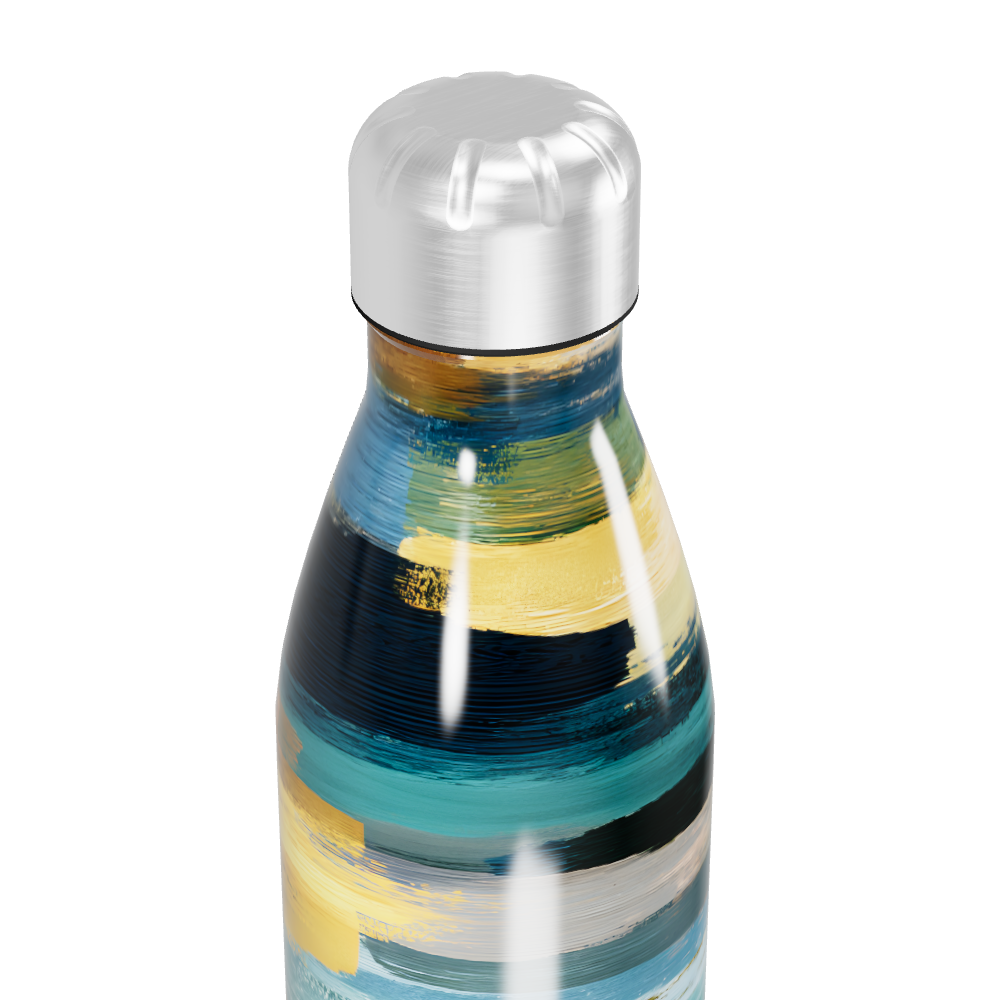 Garrafa Inox - Estampa Colorida Listrada