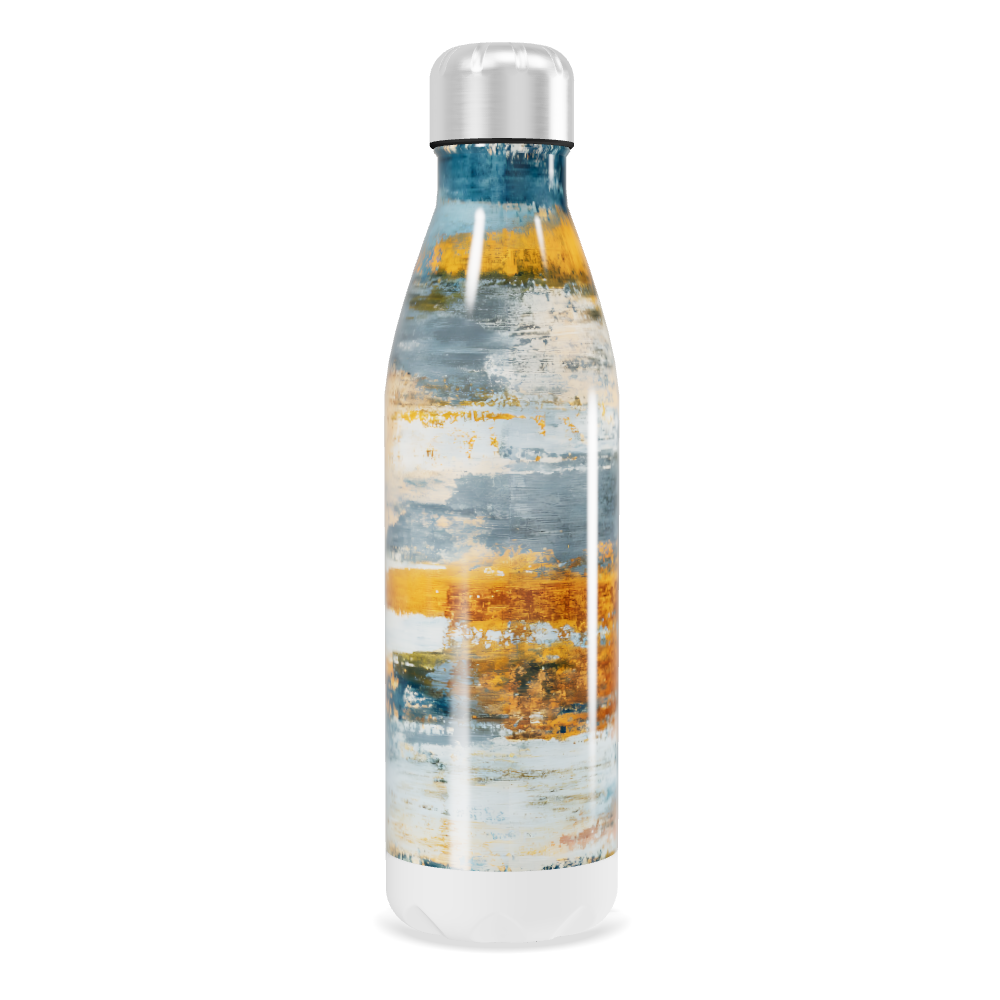 Garrafa Inox - Estampa Abstrata Colorida