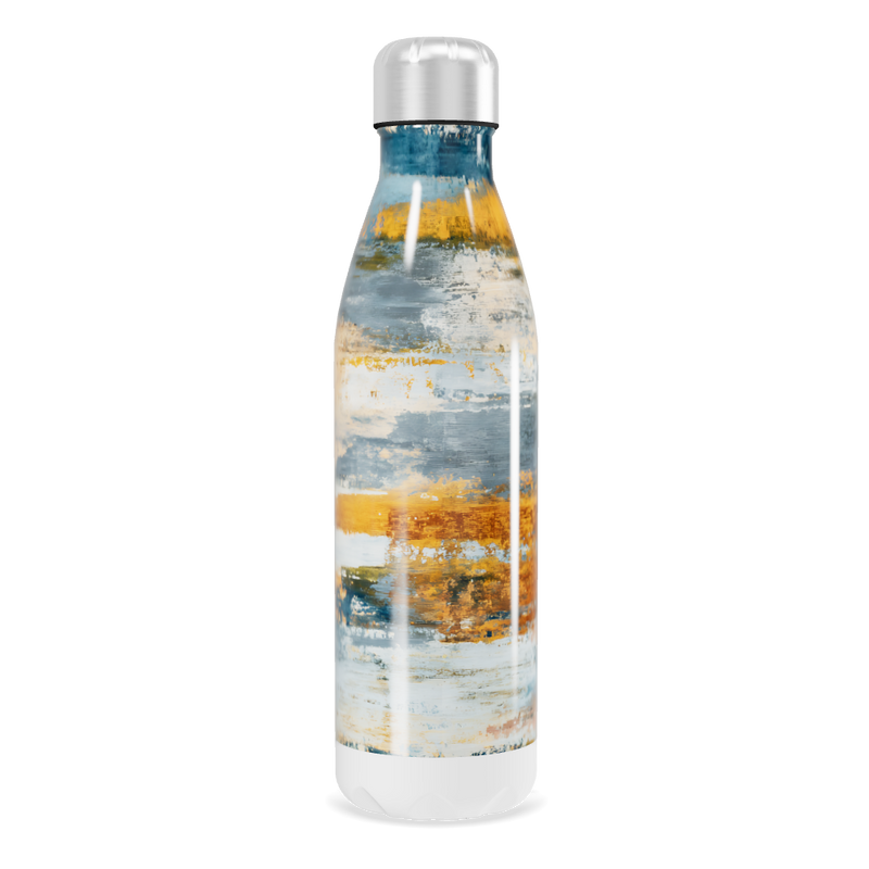 Garrafa Inox - Estampa Abstrata Colorida
