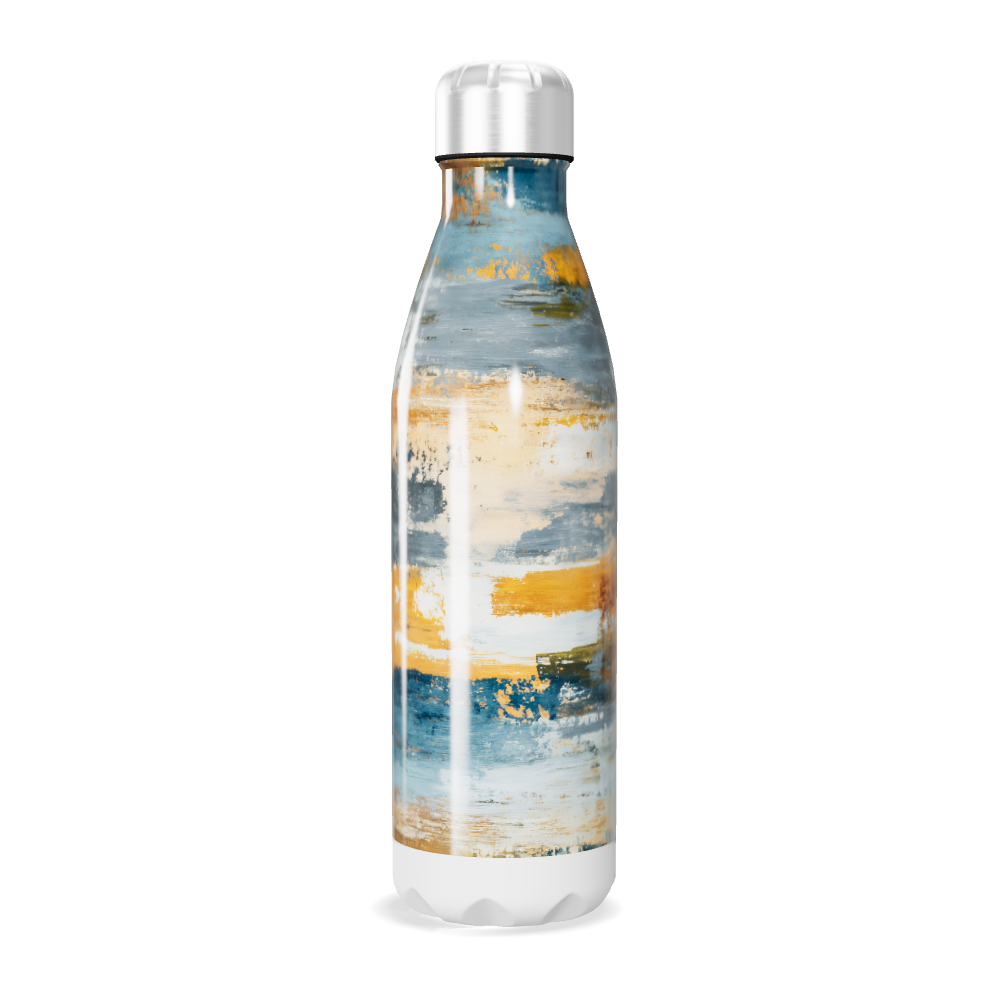 Garrafa Inox - Estampa Abstrata Colorida