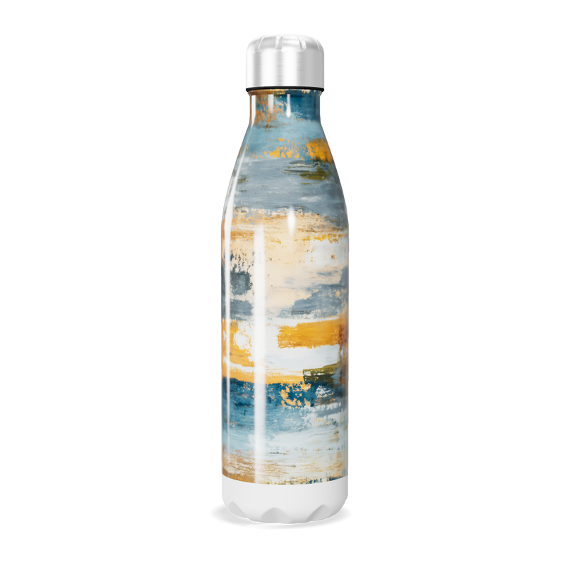 Garrafa Inox - Estampa Abstrata Colorida