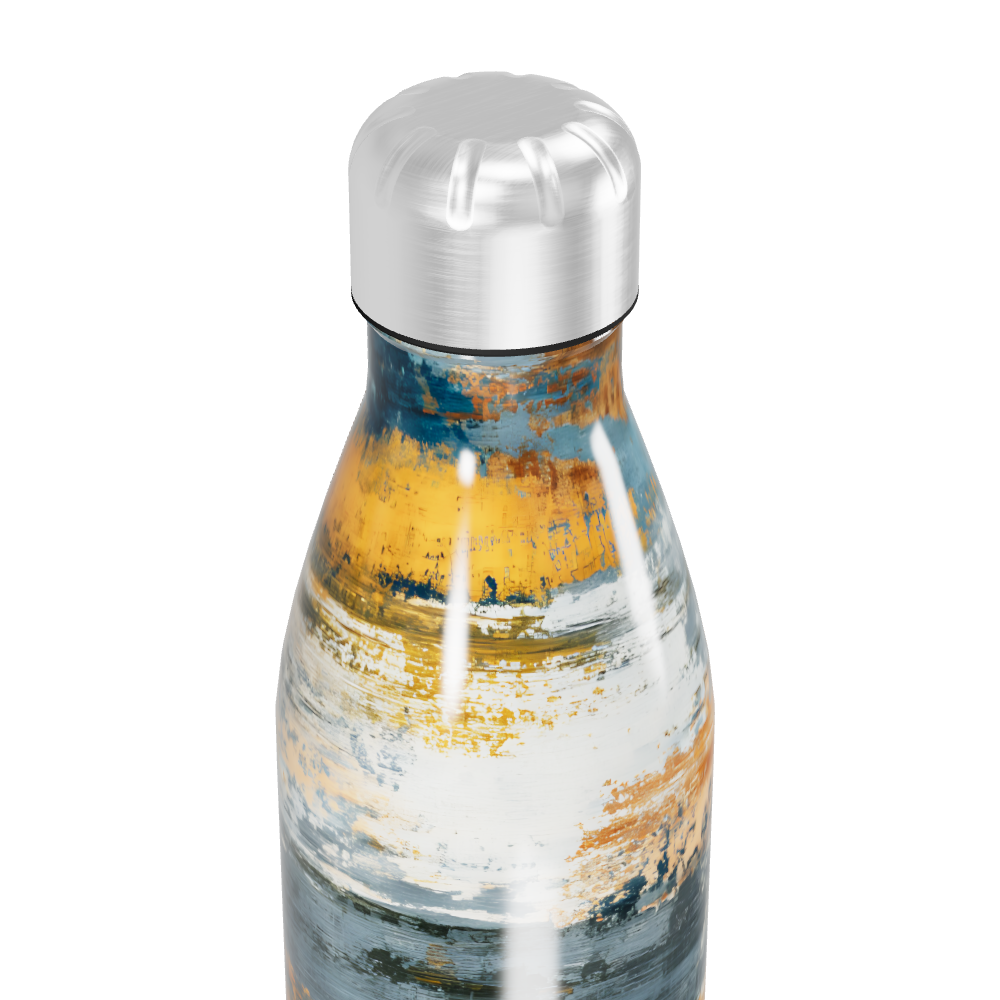 Garrafa Inox - Estampa Abstrata Colorida