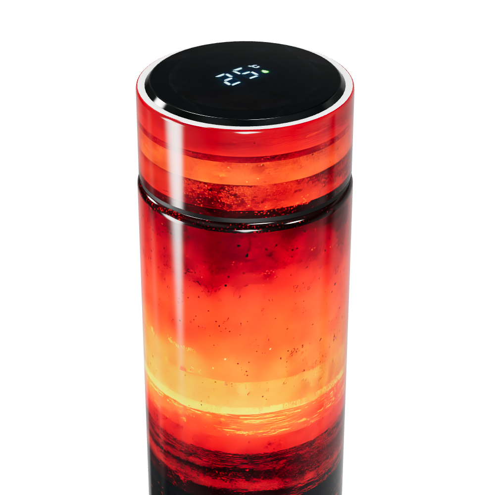 Garrafa Térmica Touch - Estampa Vulcão