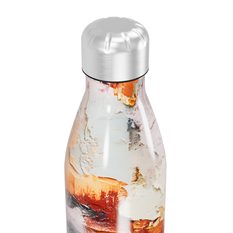 Garrafa Inox - Estampa Abstrata Colorida