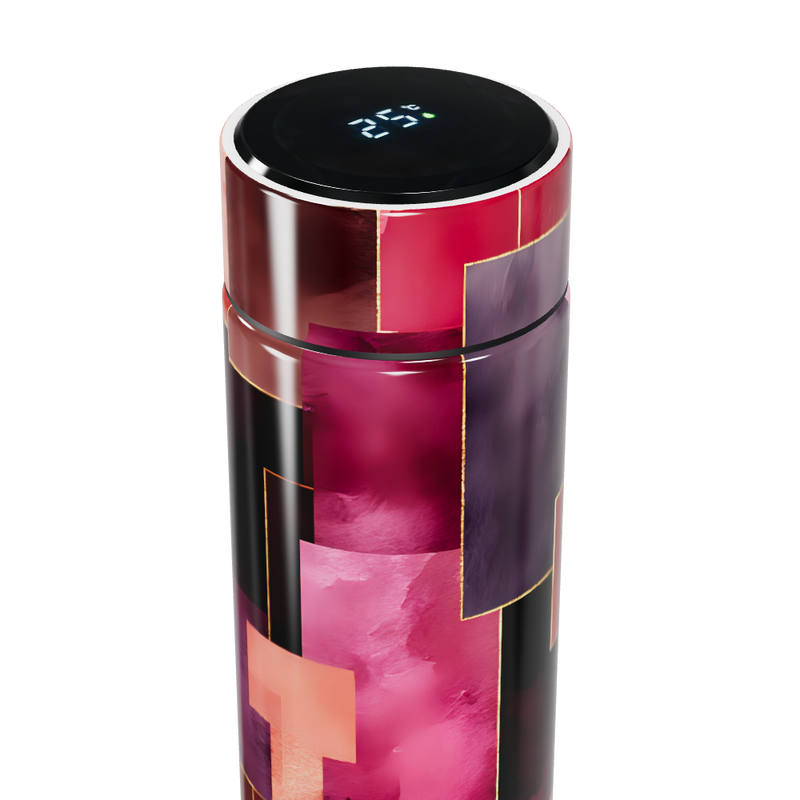 Garrafa Térmica Touch Estampada Colorida