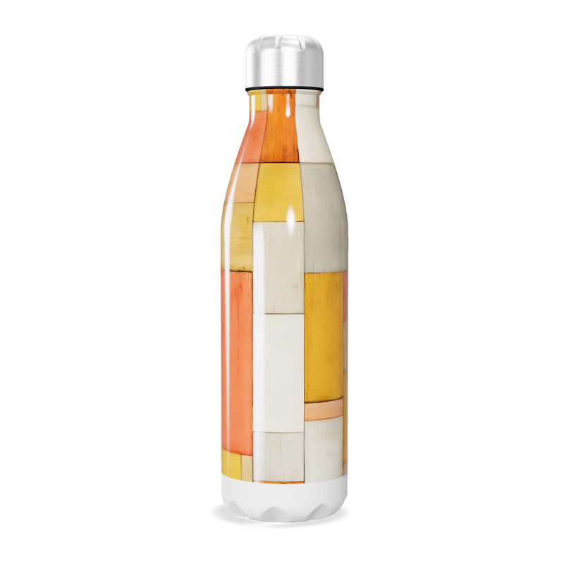 Garrafa Inox - Estampa Geométrica Colorida