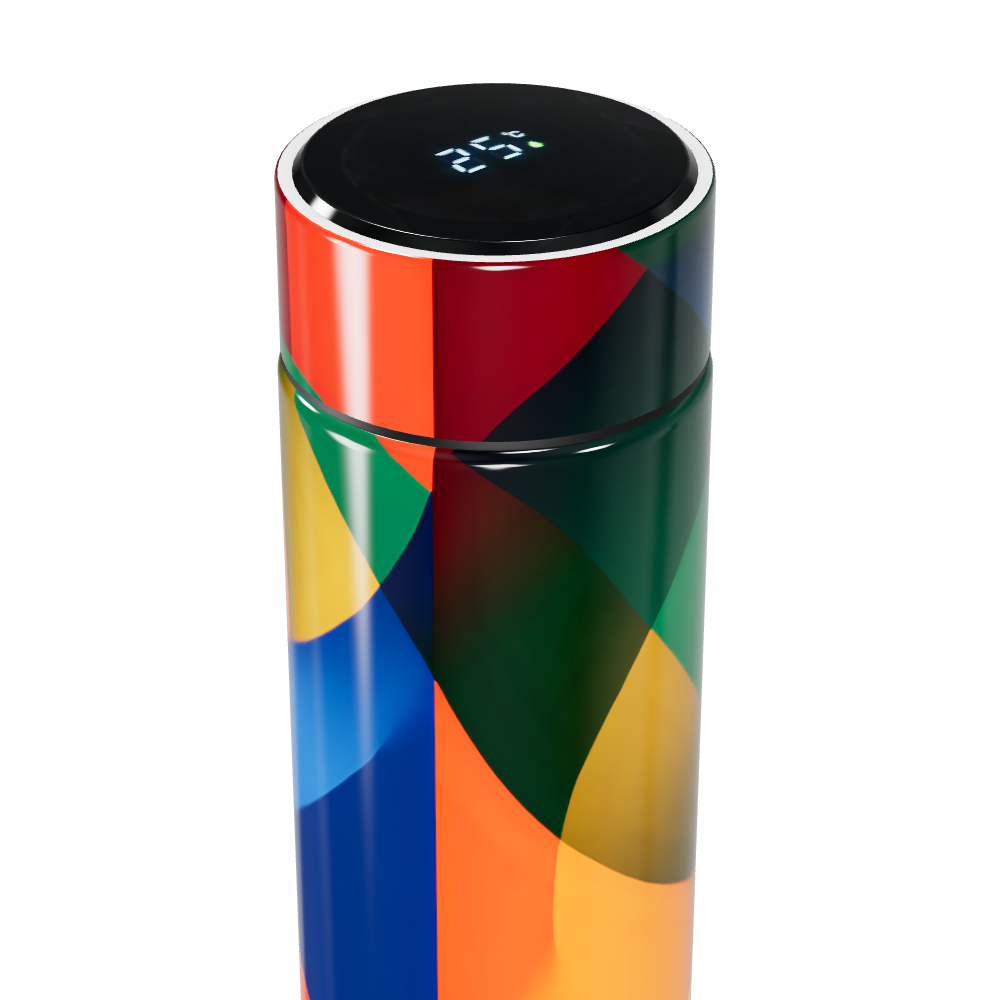 Garrafa Térmica Touch - Estampa Colorida Digital