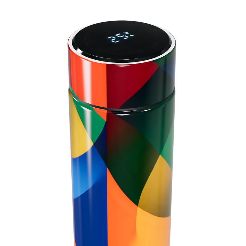 Garrafa Térmica Touch - Estampa Colorida Digital