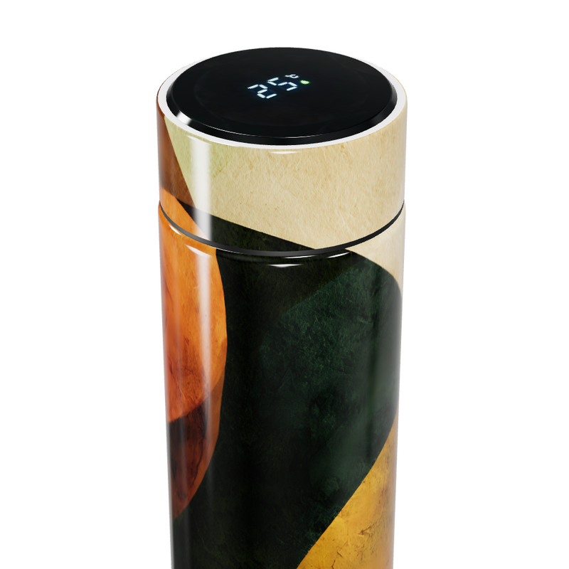 Garrafa Térmica Touch - Estampa Abstrata Colorida