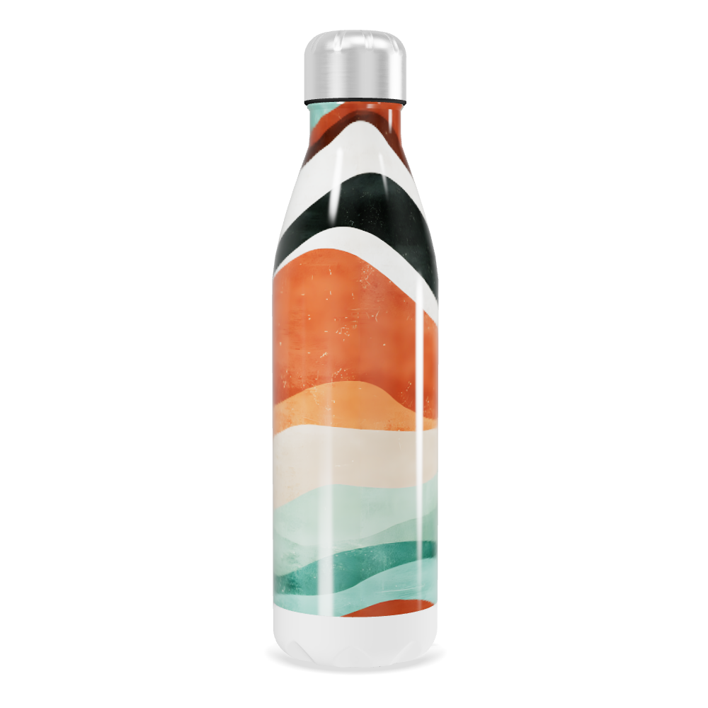 Garrafa Inox - Listras Coloridas 500ml