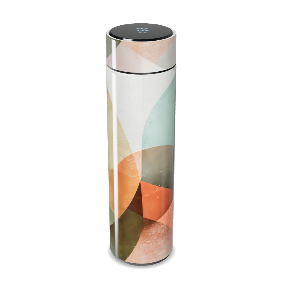 Garrafa Térmica Touch - Design Colorido Abstrato