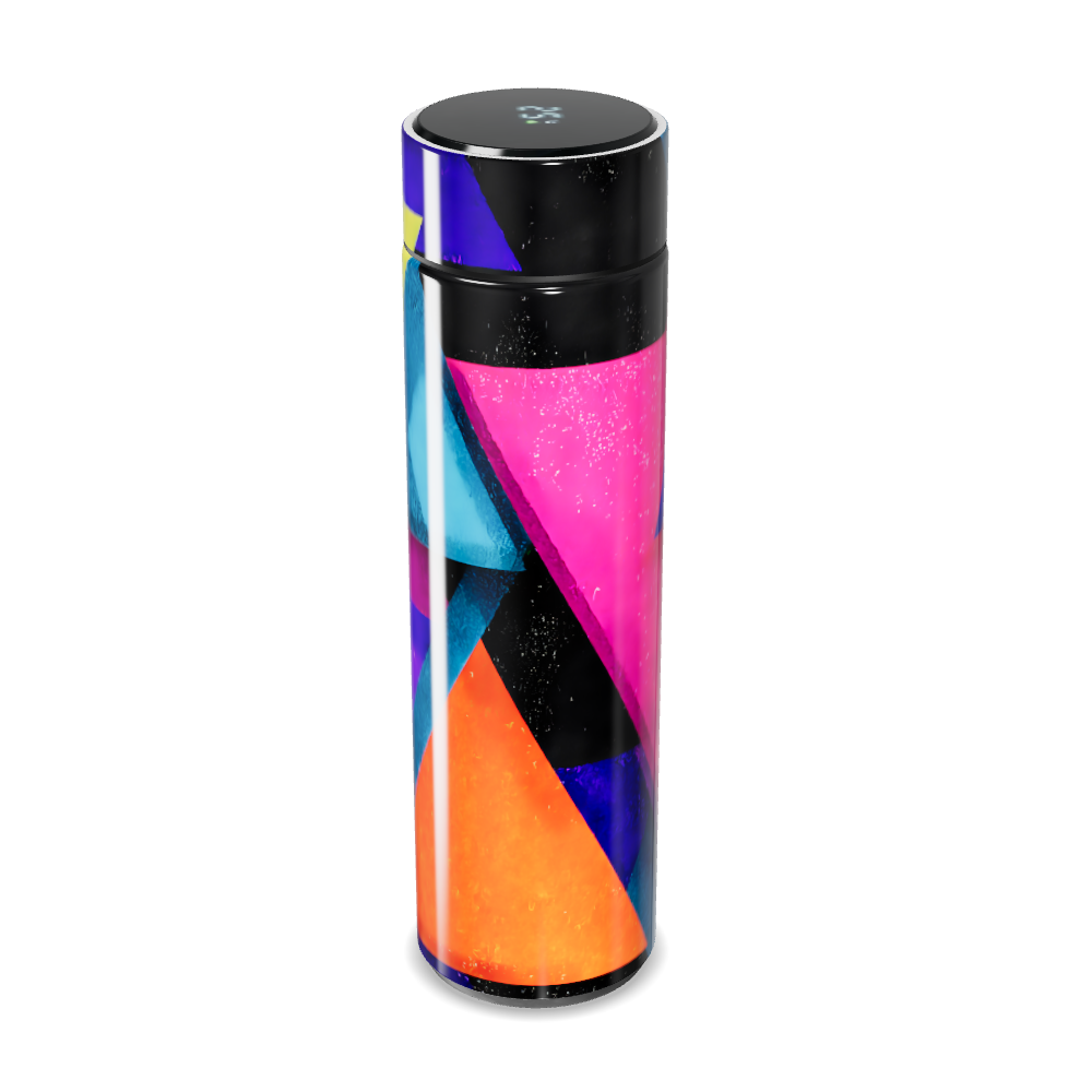 Garrafa Térmica Touch - Estampa Geométrica Colorida