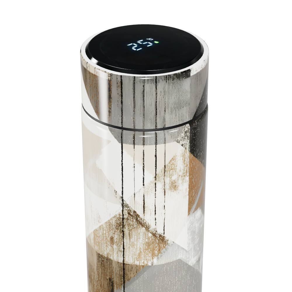 Garrafa Térmica Touch - Geométrica em Aço Inox
