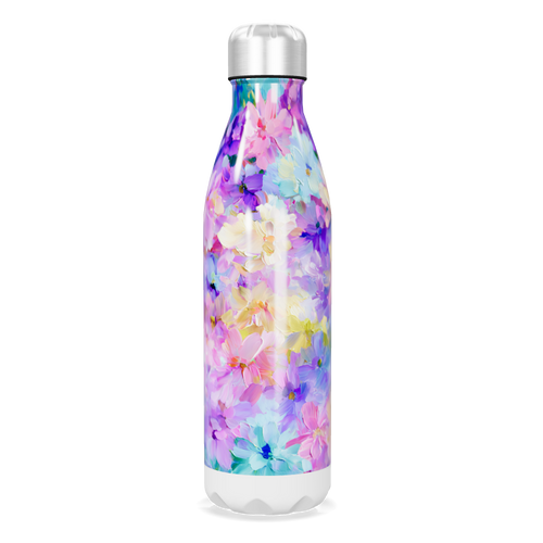 Garrafa Inox - Estampa Floral Colorida