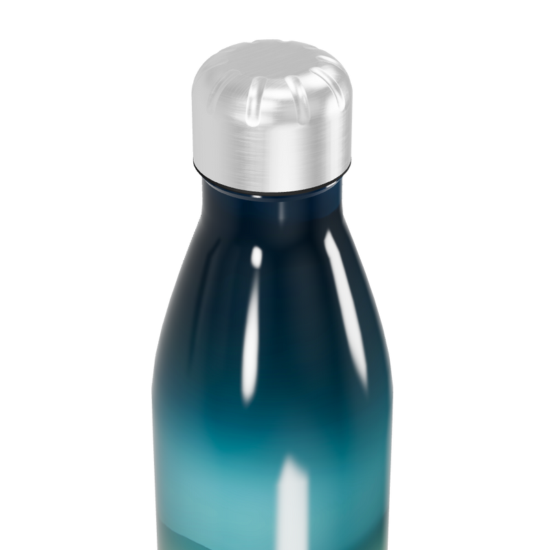 Garrafa Inox - Paisagem Azul e Laranja