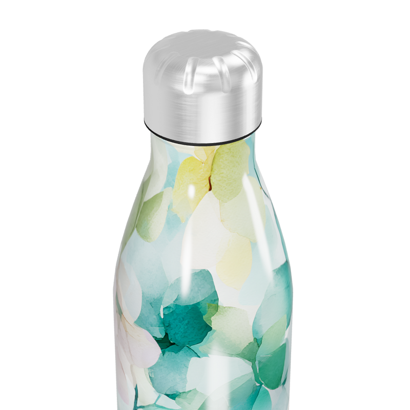 Garrafa Inox Folhas Coloridas
