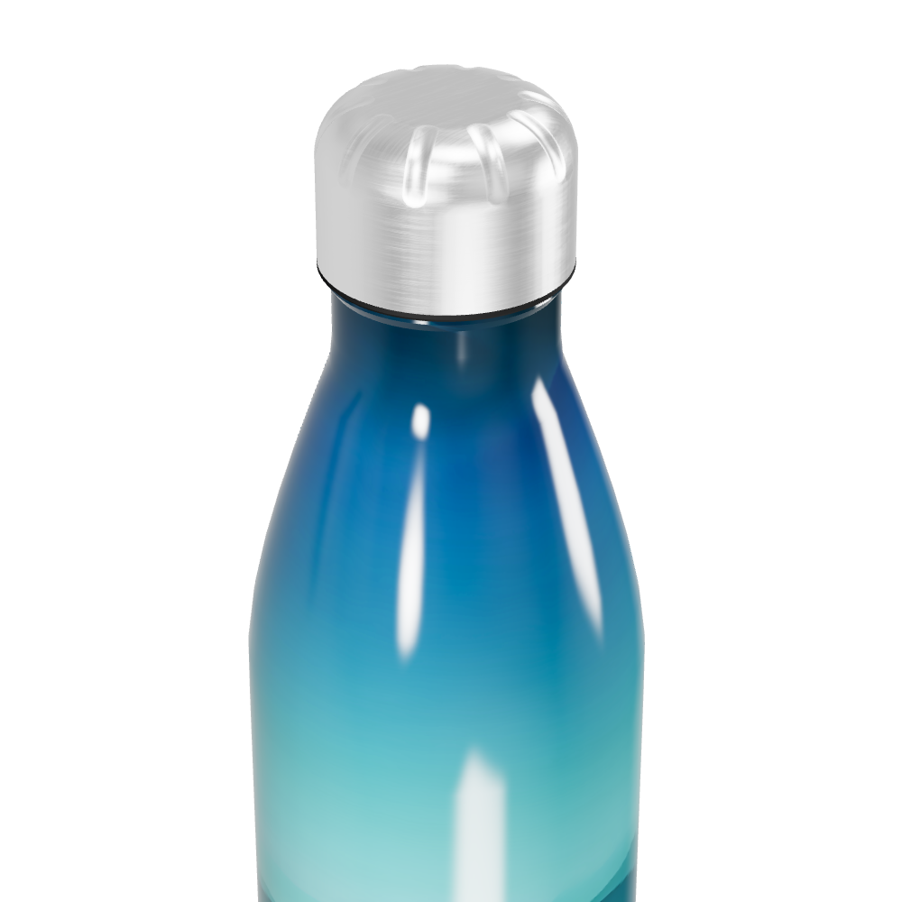 Garrafa Inox - Azul com Estampa Paisagem