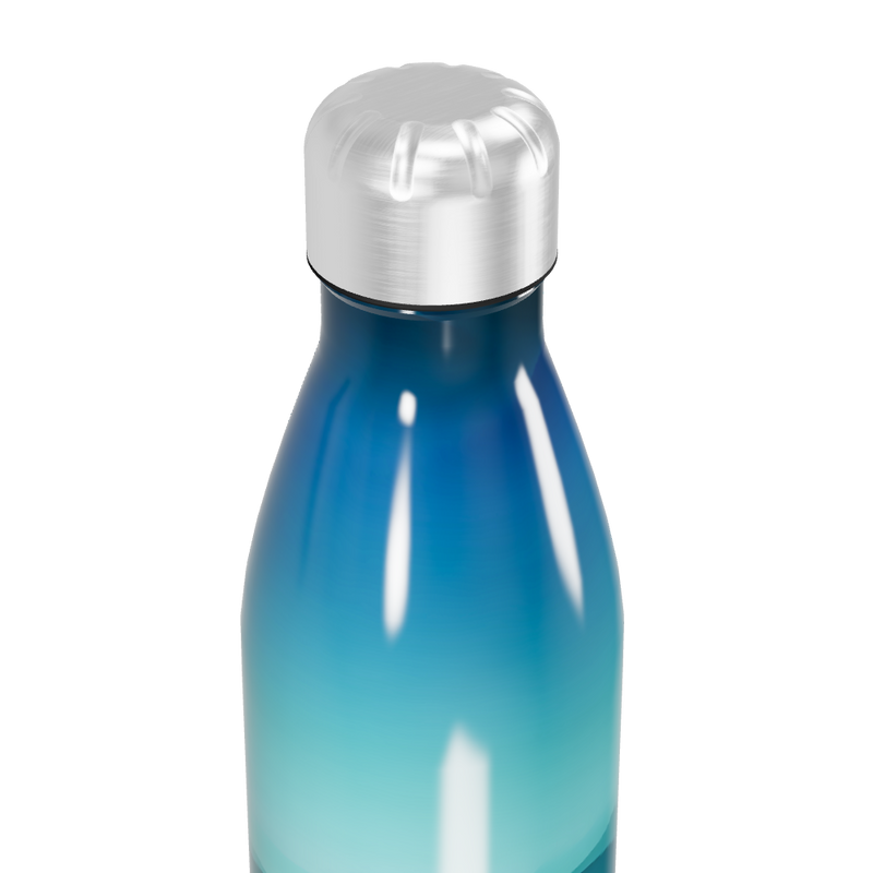 Garrafa Inox - Azul com Estampa Paisagem