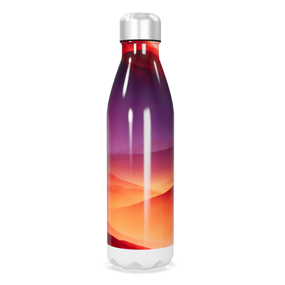 Garrafa Inox - Degradê Laranja e Roxo