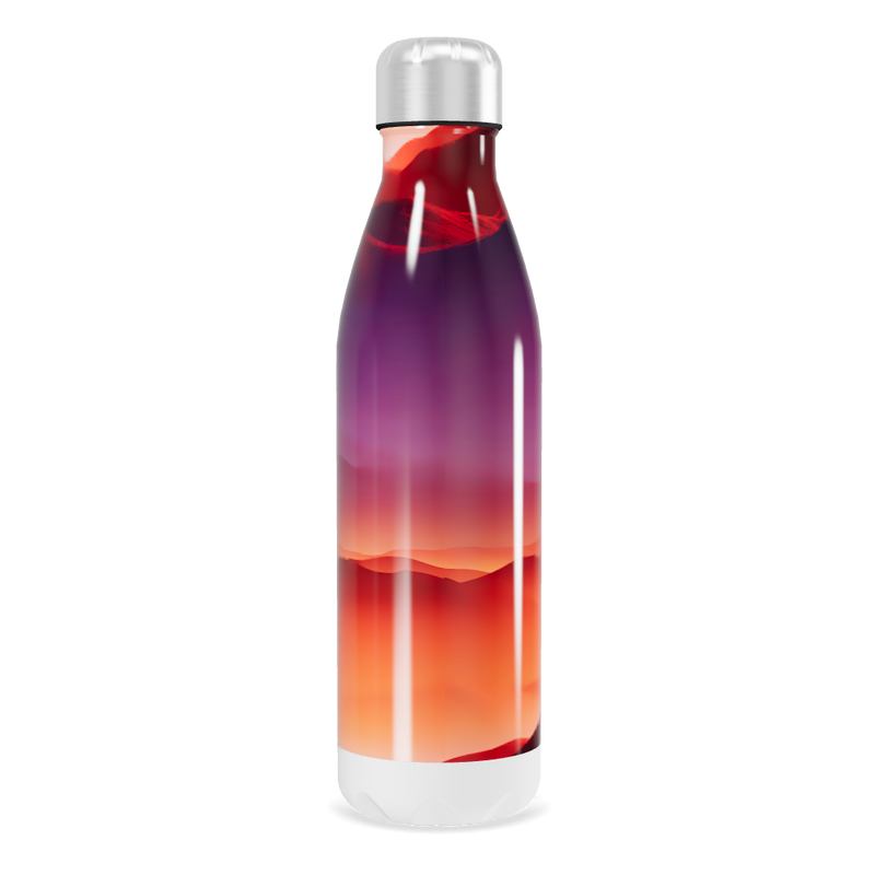 Garrafa Inox - Degradê Laranja e Roxo