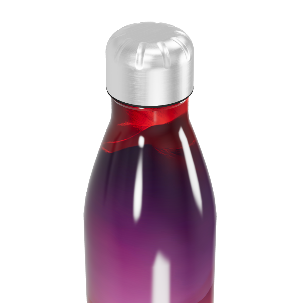 Garrafa Inox - Degradê Laranja e Roxo
