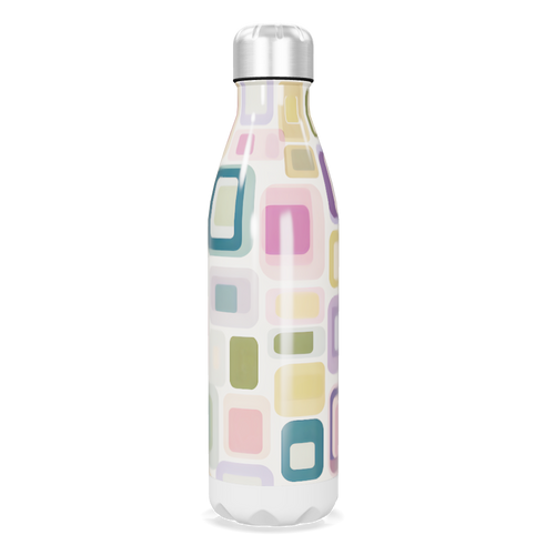 Garrafa Inox Estampada Colorida 500ml