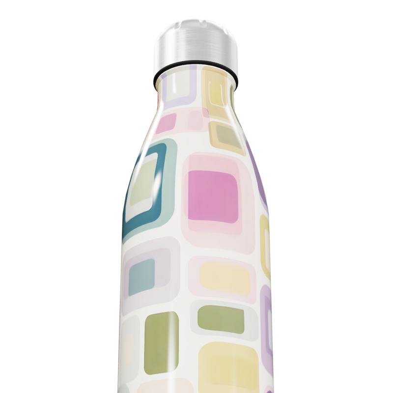 Garrafa Inox Estampada Colorida 500ml