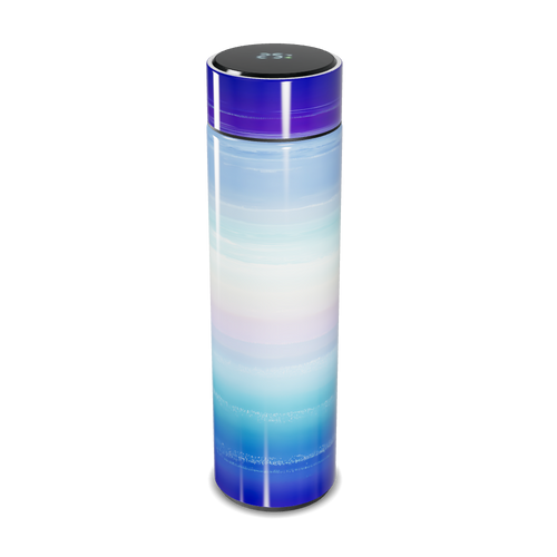 Garrafa Térmica Touch Azul Gradiente Vidro