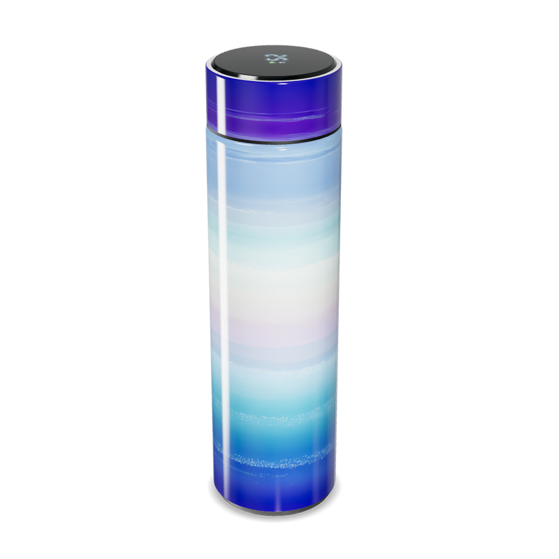 Garrafa Térmica Touch Azul Gradiente Vidro