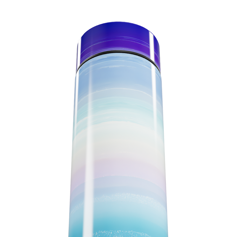 Garrafa Térmica Touch Azul Gradiente Vidro