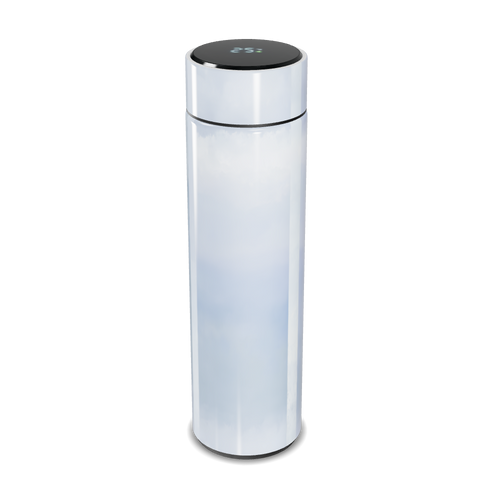 Garrafa Térmica Touch - Branca com Visor LED