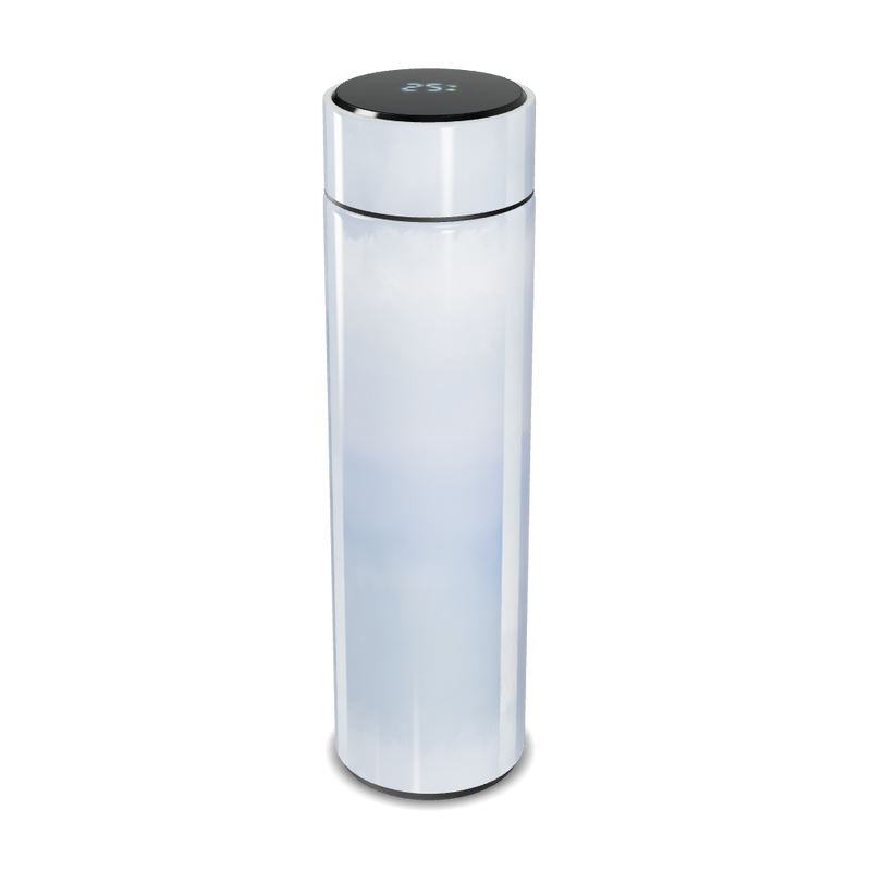 Garrafa Térmica Touch - Branca com Visor LED