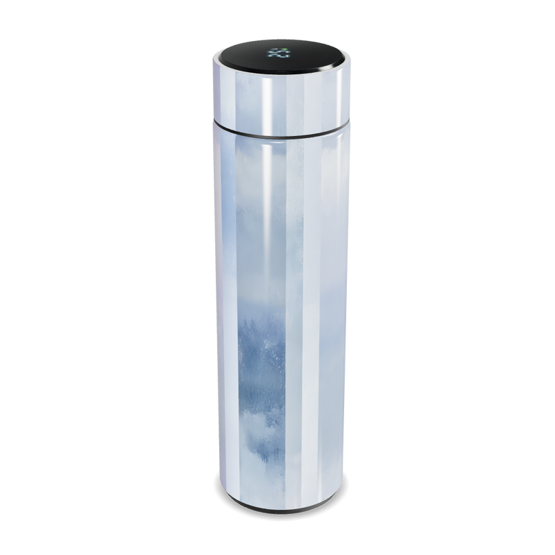 Garrafa Térmica Touch - Branca com Visor LED