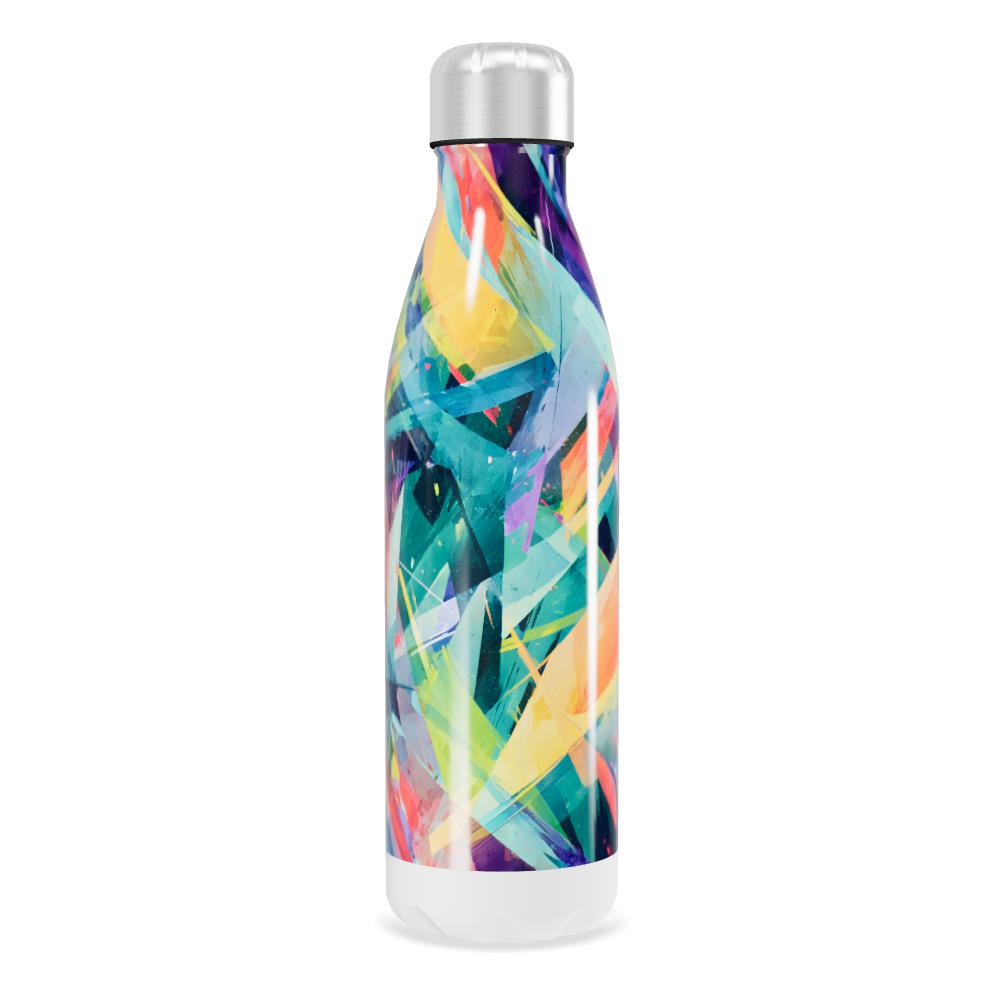 Garrafa Inox - Estampa Colorida Abstrata