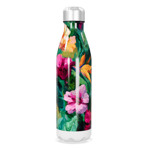 Garrafa Inox - Estampada Floral Colorida