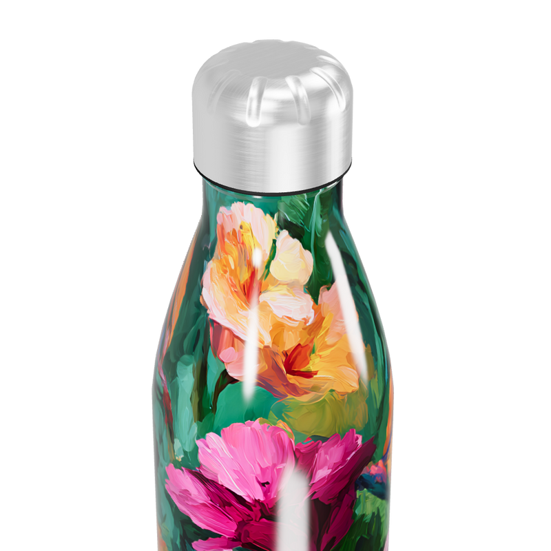 Garrafa Inox - Estampada Floral Colorida
