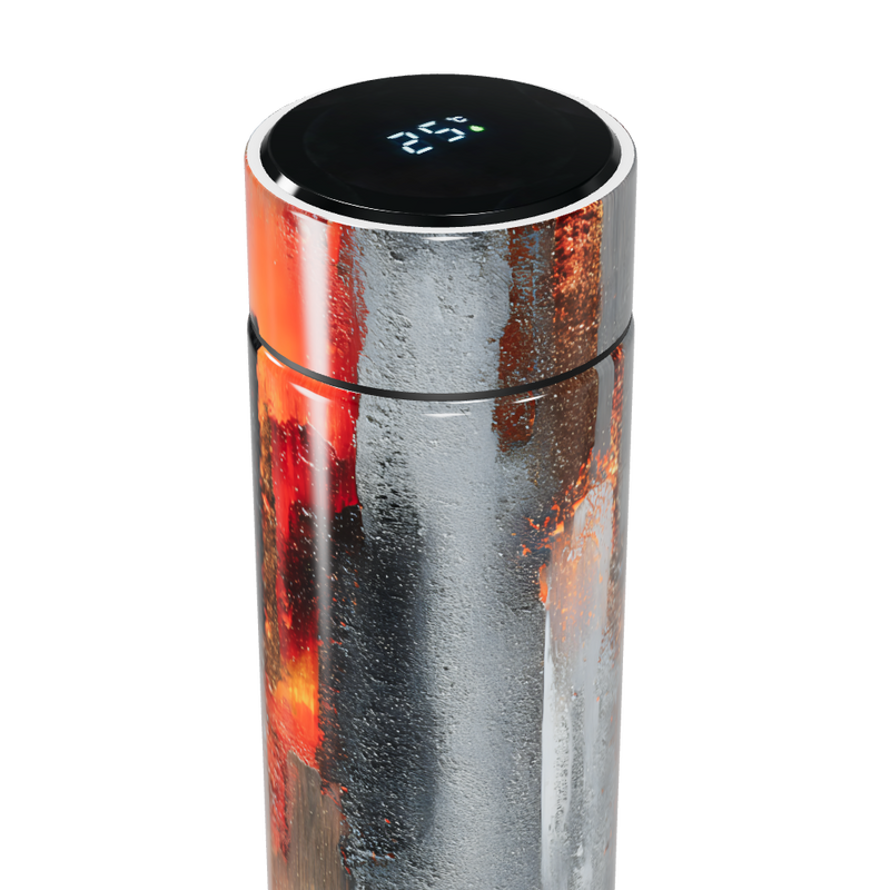 Garrafa Térmica Touch - Aço Inox Estampa Metalizada