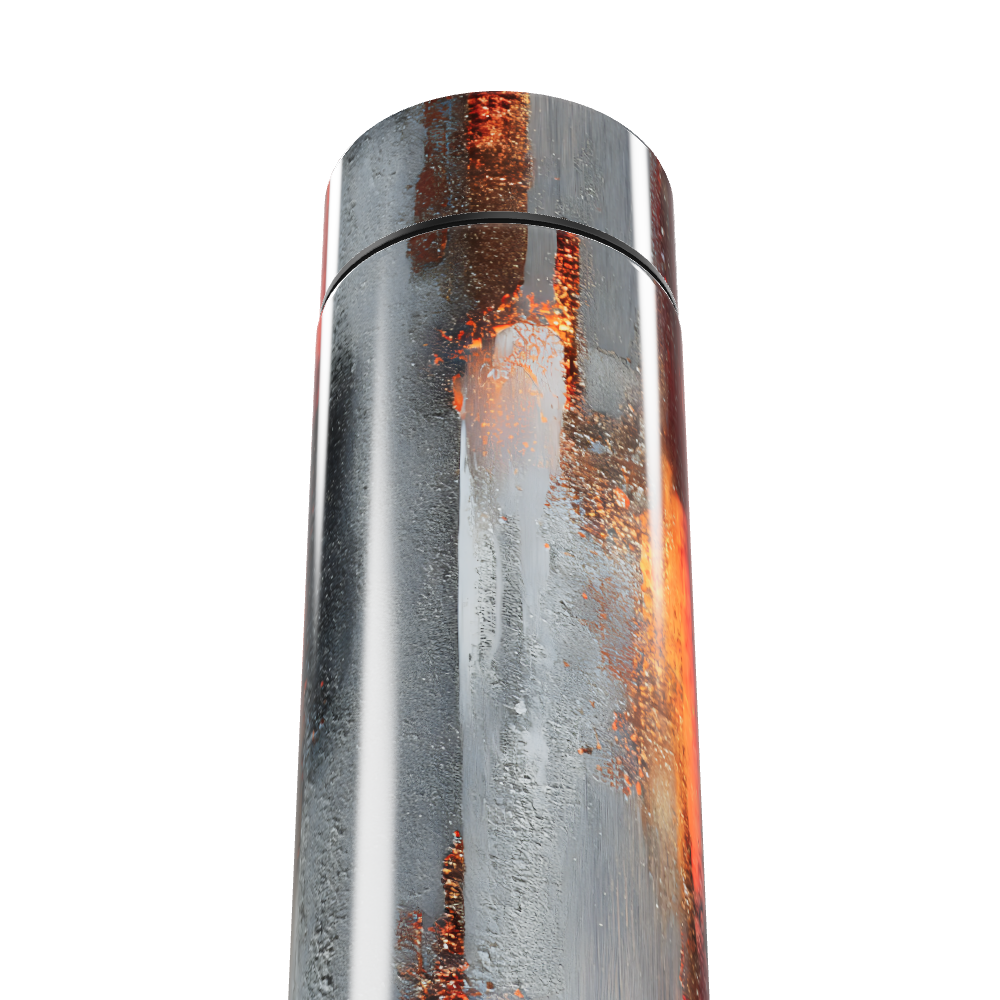 Garrafa Térmica Touch - Aço Inox Estampa Metalizada